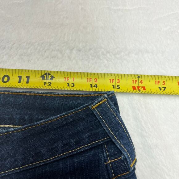 True Religion Women's Billy Jeans Size 28 Dark Wash Straight Denim Low Rise - Picture 13 of 15